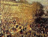 Claude Monet Canvas Paintings - Boulevard Des Capucines I